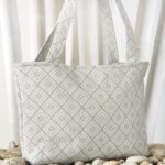 Τσάντα ώμου με φερμουάρ, Shoulder bag with zipper (Μ45xY30xΠ10)